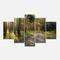 Designart - Road Through Green Pine Forest - Landscape Photography Canvas Print